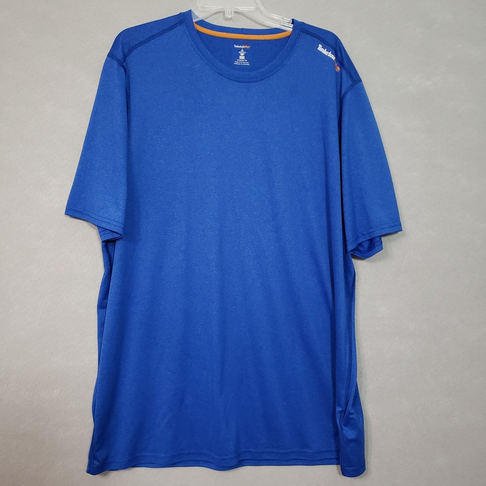 Timberland PRO Mens XXLT T-Shirt Blue WickWork Performance Original Fit Workwear